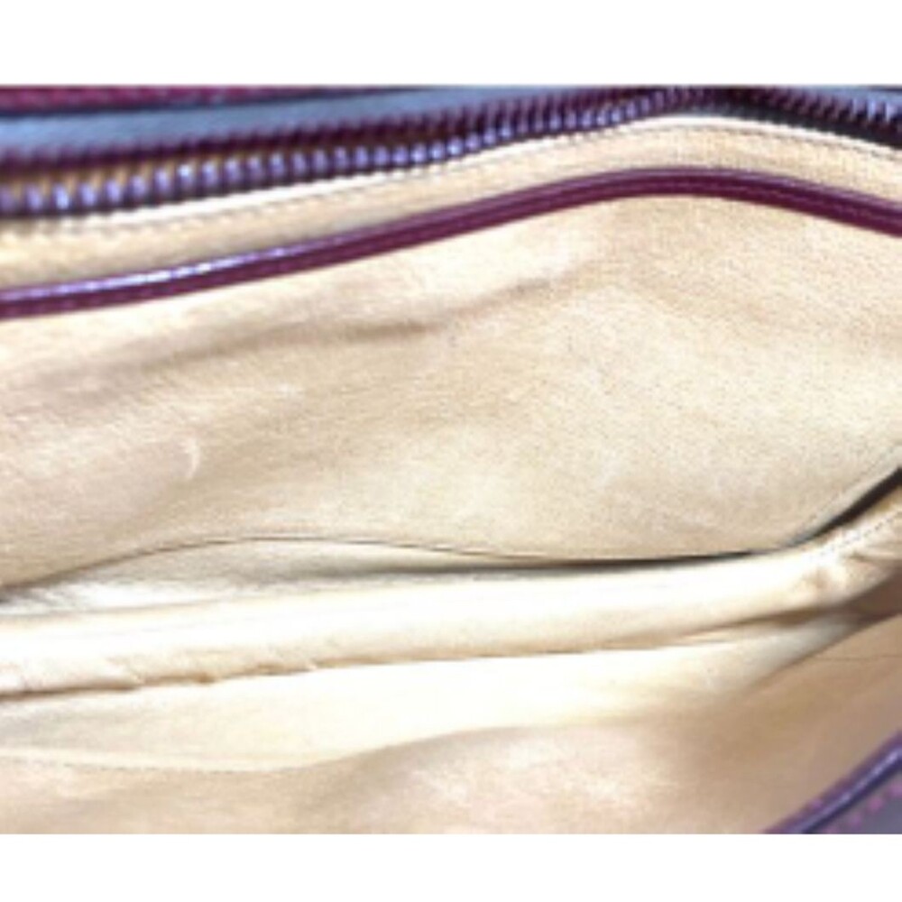 GUCCI Shoulder Bag Burgundy Leather 1955 Horsebit Gold Hardware Vintage - Picture 9 of 9